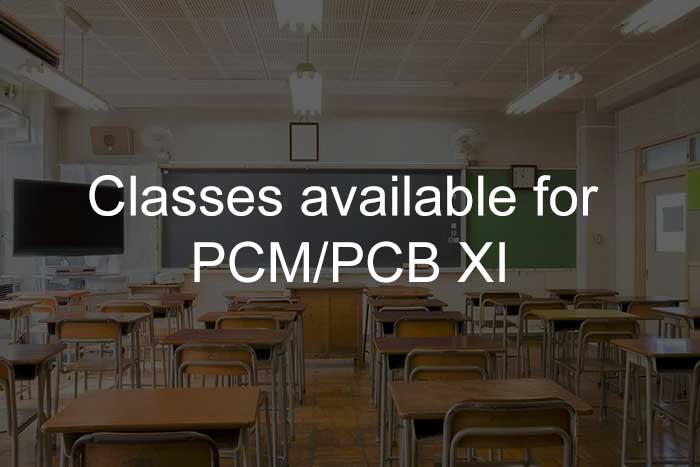 Classes available for PCM/PCB XI in Ranchi